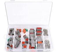 Wanjorlay Spina Connettore Elettrico, 8 Set 2 3 4 6 8 12 Pin per Kit Assortimento Connettori Deutsch DT
