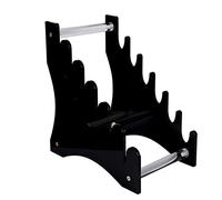 WANLIAN Espositore per coltelli Porta pugnale Coltello Supporto in acrilico con 6 coltelli,Portacoltelli (nero)