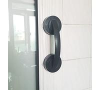 WANLIAN-Forte Ventosa,Maniglia per Porta a Specchio in Vetro Maniglia per Doccia, Maniglia per Vasca da Bagno Maniglia per Cassetto da Cucina Maniglia per Armadio Ventosa (Nero Large)