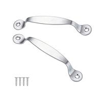 WANLIAN Maniglia a testa tonda in acciaio inossidabile da 5 pollici, maniglia piccola per custodia industriale per porta del cassetto, maniglia per porta dell'armadio (confezione da 2)