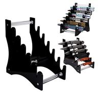 WANLIAN Supporto per coltelli Supporto per coltelli in acrilico Espositore per coltelli per sopravvivenza, All'aperto, Coltello tascabile Organizzare ed esporre (Nero)