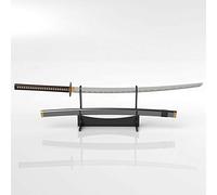 WANLIAN Supporto per spada, gancio per spada, in acrilico, a due livelli, per spada samurai, da tavolo, espositore per spada, supporta tutte le spade (nero)