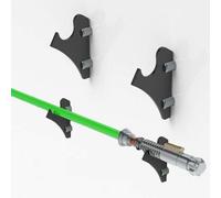 WANLIAN Supporto per spada laser, supporto per spada laser a parete, adatto per supporto per spada laser FX, spade, spada laser e spada laser 1 paio (nero)
