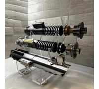 WANLIAN Supporto per spada laser, supporto per spada laser, supporto per spada laser, supporto per la visualizzazione orizzontale di tre spade laser o spade (trasparente)