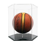 WANLIAN Vetrina acrilica per pallacanestro, protezione dalla polvere, organizer per cubi, adatto per action figure (13,4 × 11,8 × 13,4 pollici)
