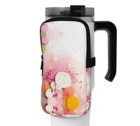 WANLON Borsa versatile per accessori per bottiglie sportive, in carta colorata, ideale per passeggiate, escursionismo, yoga, palestra, resistente all'acqua e agli urti, Nero , S, Porta biglietti da