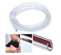 Wanmin Protezione trasparente per bordi delle portiere dell'auto, 9 m, in gomma, a forma di U, adatta per la maggior parte delle auto