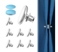 Wanmu 8 clip laterali magnetiche per tenda da doccia, chiusura magnetica, chiusura a prova di perdite, mantiene la tenda chiusa al muro, antivento, clip anti-schizzi