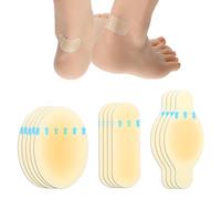 Wanmu Bende adesive in gel idrocolloide da 13 carati, impermeabili, per tallone, dita dei piedi, per prevenzione e recupero