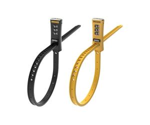 Wanmxinein Onguard Zip 8079 - Lucchetto con cavo, confezione da 2, 56 cm, colore: Nero e Giallo