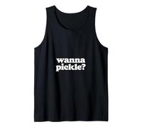 Wanna Pickle? Funny Cute Pickleball Dink Team 80s Retro Canotta