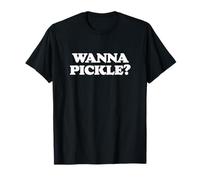 Wanna Pickle? Funny Cute Pickleball Dink Team 80s Retro Maglietta