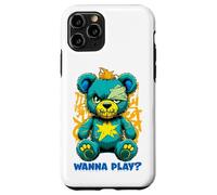 Wanna Play - Orsacchiotto spaventoso, design street art Custodia per iPhone 11 Pro