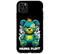Wanna Play - Orsacchiotto spaventoso, design street art Custodia per iPhone 11 Pro Max