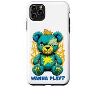 Wanna Play - Orsacchiotto spaventoso, design street art Custodia per iPhone 11 Pro Max