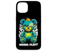 Wanna Play - Orsacchiotto spaventoso, design street art Custodia per iPhone 13