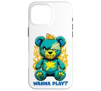 Wanna Play - Orsacchiotto spaventoso, design street art Custodia per iPhone 16 Pro Max