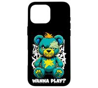 Wanna Play - Orsacchiotto spaventoso, design street art Custodia per iPhone 16 Pro Max