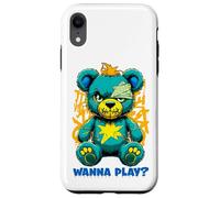 Wanna Play - Orsacchiotto spaventoso, design street art Custodia per iPhone XR