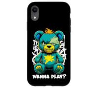 Wanna Play - Orsacchiotto spaventoso, design street art Custodia per iPhone XR