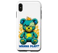 Wanna Play - Orsacchiotto spaventoso, design street art Custodia per iPhone XS Max