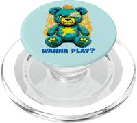 Wanna Play - Orsacchiotto spaventoso, design street art PopSockets PopGrip per MagSafe