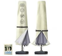 Wanocean Telo protettivo Funda Protectora para Sombrilla, 600D Oxford Impermeable Funda Protectora para Parasol de Ø 2 a 3m Sombrilla Funda para Sombrilla de Playa 190x30/40/50cm