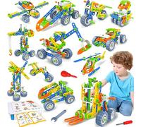 Wanonoo 12-in-1 Giochi Costruzioni per Bambini Regali 4 5 6 7 8 9+ Anni, 152 Pezzi STEM Kit di Blocchi da Costruzione per Bambini Giochi Bimbo 5 Anni Maschio, Educativi Giocattolo Giochi Creativi