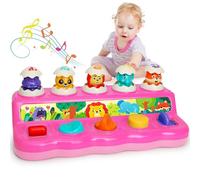 Wanonoo Giocattolo Pop-Up Musicale per Bambini 12 Mesi, Luci e Animali, Montessori Interattivo Causa Effetto, Giochi Educativi Neonato 1 Anno Regalo Bambina Bambino 1-2 Anni Giochi Sensoriali Bimbo