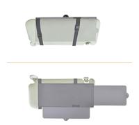 Wanpool Estensione parasole antiriflesso per visiera auto per conducente o passeggero anteriore, 1 pezzo (grigio)