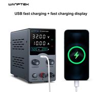 Wanptek 30V 5A 10A DC Alimentatore Display USB regolabile Alimentatori da laboratorio Regolatore di tensione 60V 5A 120V 3A Anodizzazione del metallo