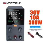 Wanptek Alimentatore CC 30V 10A 5A Alimentatore da banco variabile Alimentatore da laboratorio regolabile 60V 5A 120V 3A Regolatore di tensione W-TPS605 Black