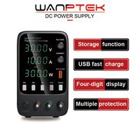 Wanptek Alimentatore regolato CC variabile 30 V 10 A Funzione di archiviazione a tre gruppi APS3010H Uscita allarme OCP Corrente di tensione preimpostata APS305H 30V 5A