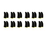 WanShi Manicotti per nel Fibra di Carbonio un 18 Pin per Giochi per Dispositivi Mobili Schermo Manicotti per Neri e Gialli (24 Pezzi)