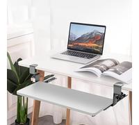 Wansiman Carrello per Tastiera Scrivania,Ripiano Estraibile per Tastiera,Porta Tastiera Estraibile sotto Scrivania,Sicurezza,Stabilità,per Il Lavoro in Ufficio Domestico