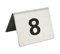 Wansiman Numeri per Tavoli Ristorante Tavolo,Targhe per I Tavoli dei Ristoranti,Numerati su Entrambi I Lati,Numeri Carte da Tavolo in Acciaio Inossidabile,Tavolo Segnos Doppio Lato Numeri