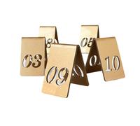 Wansiman Numeri Tavolo Ristorante in Acrilico,Numeri Tavolo in Acrilico,Cartellini Numeri Tavolo Bifacciali,Segnali Numerici Tavolo in Acrilico Stile Tende,Doppio Lato Numeri Tabella