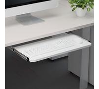 Wansiman Ripiano Ergonomico per Tastiera Angolare,Vassoio Porta Tastiera da Scrivania,Iattaforma Scorrevole per Computer,Risparmia Spazio,per Archiviare Tastiere E Mouse