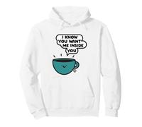 Want Me Inside You Coffee Felpa con Cappuccio