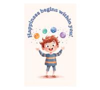 Want to be happy? Be! - 3 Line Handwriting Practice Notebook A5 Three-Line Writing Paper for Children: 3-line notebook for children learning to write ... colorful cover | notebook for a girl and boy