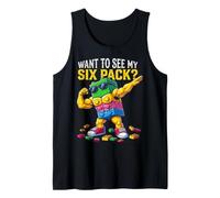 Want To See My Six Pack Funny Blocks Bricks Master Builder Canotta
