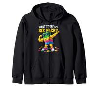 Want To See My Six Pack Funny Blocks Bricks Master Builder Felpa con Cappuccio