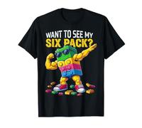 Want To See My Six Pack Funny Blocks Bricks Master Builder Maglietta