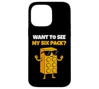 Want To See My Six Pack Funny Bricks Lover Master Builder Custodia per iPhone 14 Pro Max