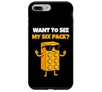 Want To See My Six Pack Funny Bricks Lover Master Builder Custodia per iPhone 7 Plus/8 Plus