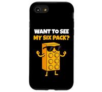 Want To See My Six Pack Funny Bricks Lover Master Builder Custodia per iPhone SE (2020) / 7/8