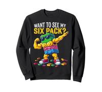 Want To See My Six Pack Funny Kids Boys Master Builder Felpa