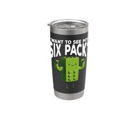 Want To See My Six Pack Giocattoli di costruzione di edifici Bicchiere termico in acciaio inox doppia parete