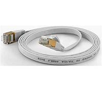 wantecWire 7002 Extra-Thin Patch Cable White Length 0.2 m White Länge 0.2m