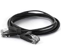 wantecWire - Cavo Patch Extra Sottile, Cat. 6 UTP Nero Länge 25m